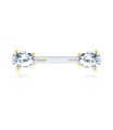 Pear Shaped CZ Intimate Piercing INT-02